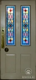 Декоративная витражная дверь-54