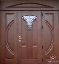 Тамбурная дверь с боковой и верхней вставкой-72